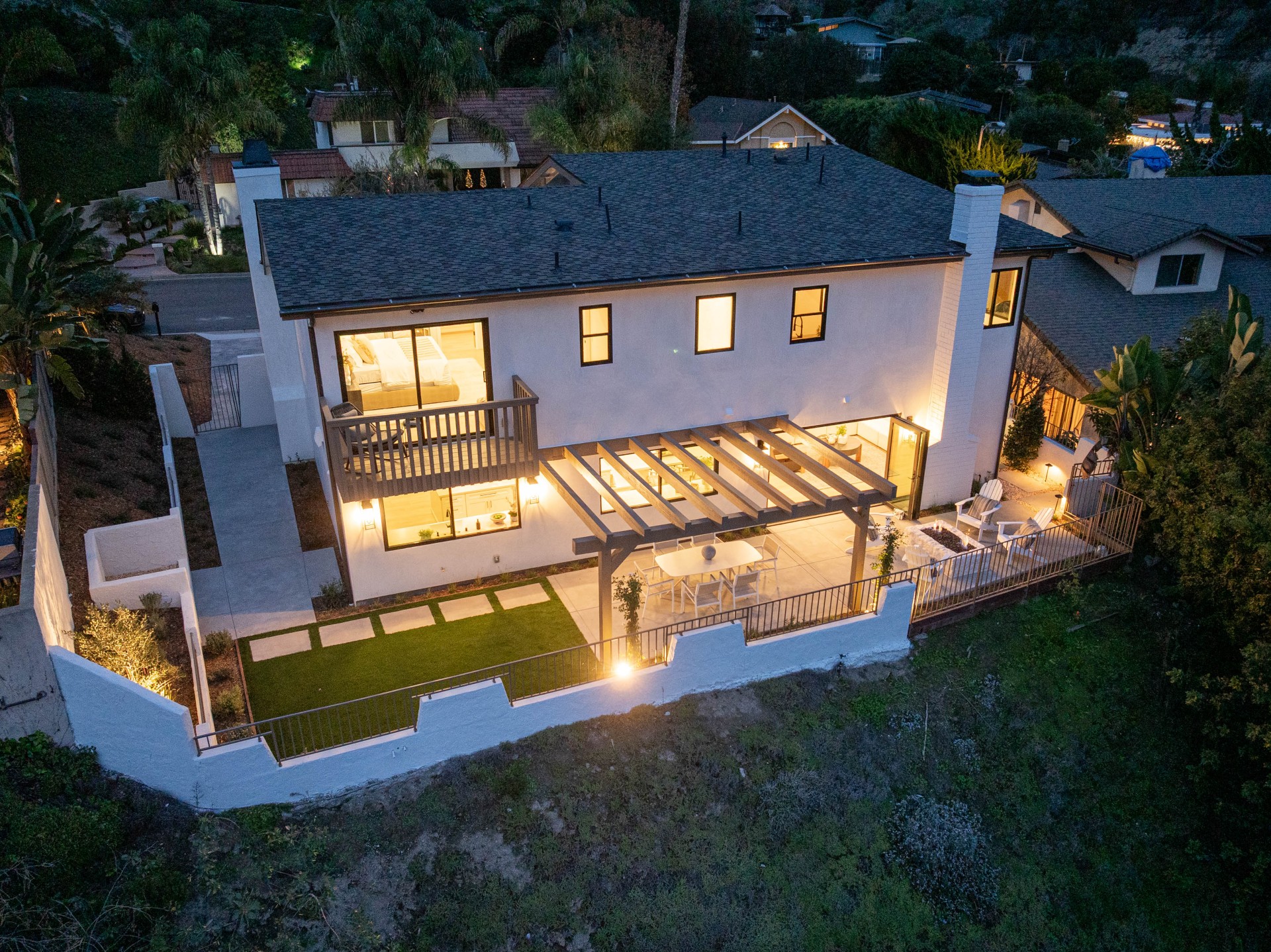 Aerial patio